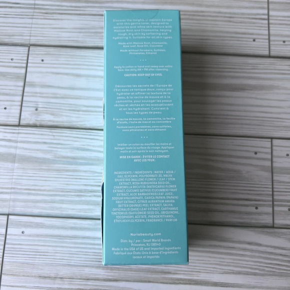 NEW Nuria Hydrate Moisturizing Toner + Replenishing Biocellulose Maskface Care - Picture 8 of 11